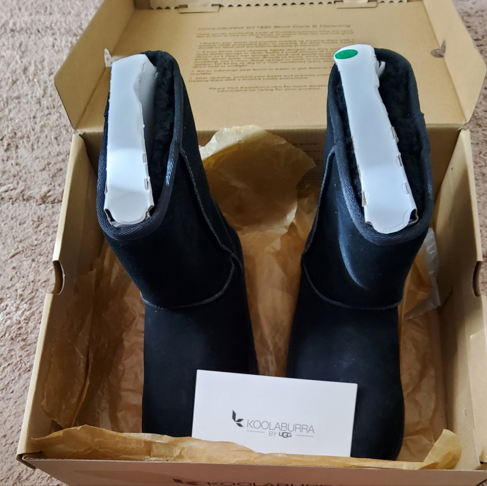 🔥Koolaburra by UGG Classic Short Womens  Black Winter Boots size 5W🔥 - Picture 6 of 12